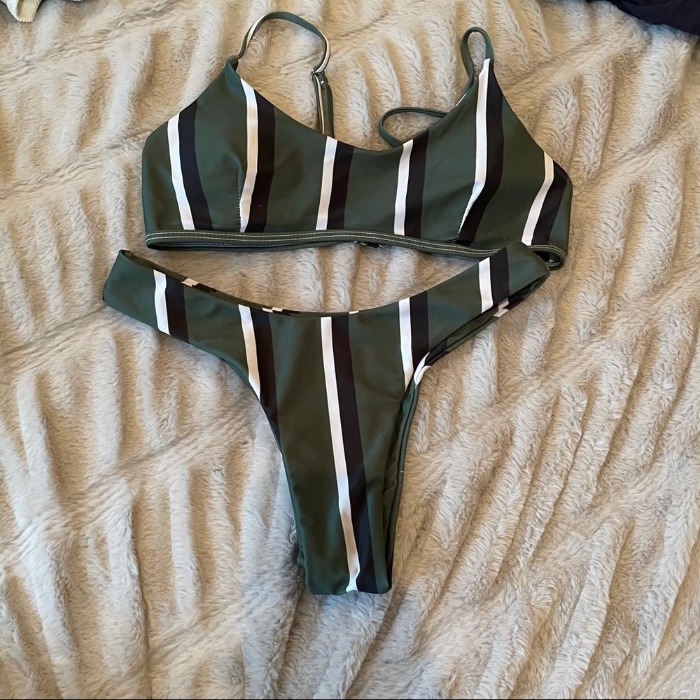 Shein stripe bikini